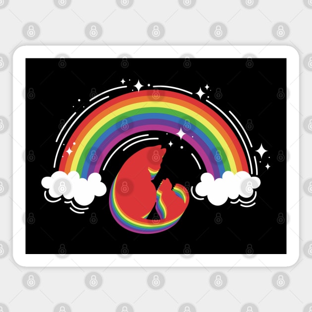 Rainbow Cats Magnet by Pittih